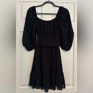 Exlura Tie Back Mid Sleeve Dress Size S